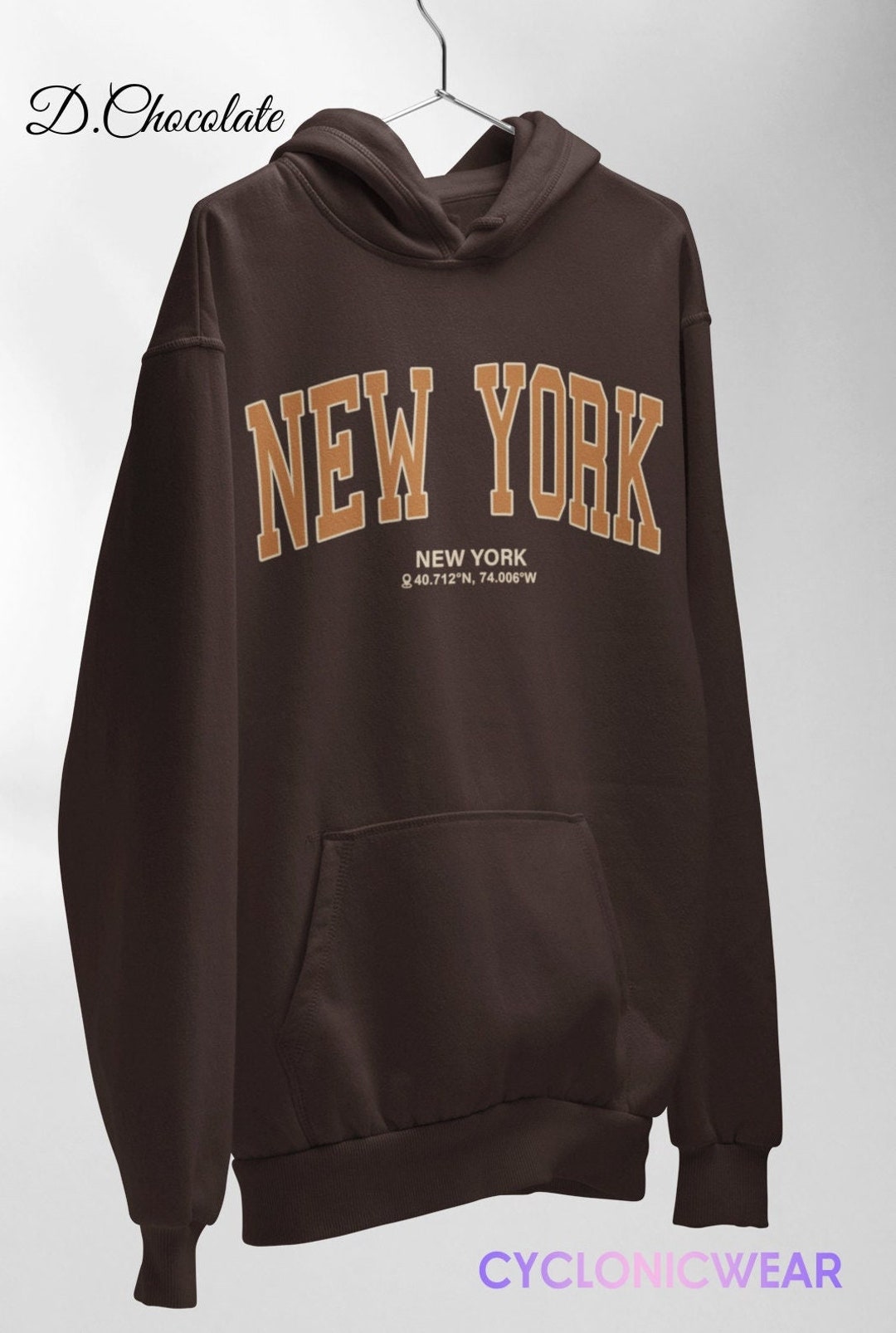 New York College Hoodie, Vintage Style College Hoodie, NYC Vacation Gift,  New York Sweatshirt, New York Fan Sweater -  Canada