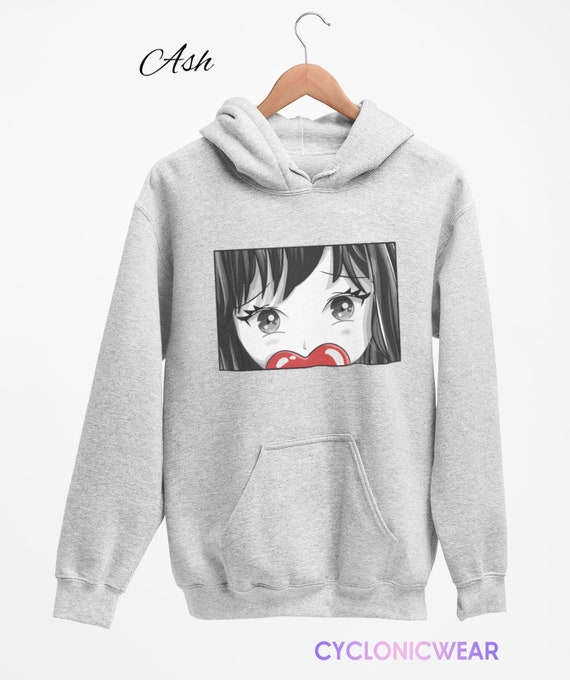 Buy Brief Chickade Unisex Cute Anime Hoodie, Manga Lover Sweater, Graphic  Hoodie, Otaku Ropa, Clothing Merch Gift (S, Black) at Amazon.in