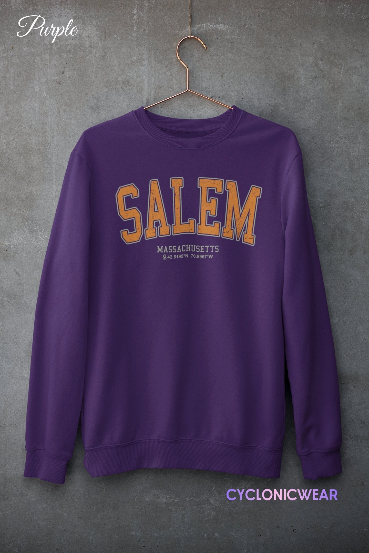 Discover Salem Massachusetts Sweatshirt, Salem Halloween Sweater, Salem Family Vacation Crewneck, Autumn Fall Pullover, Thanksgiving Unisex Crewneck