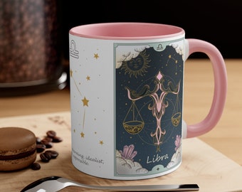 Libra Star Sign of the Zodiac Mug+Coaster Christmas/Birthday Gift Idea ZOD-7MC