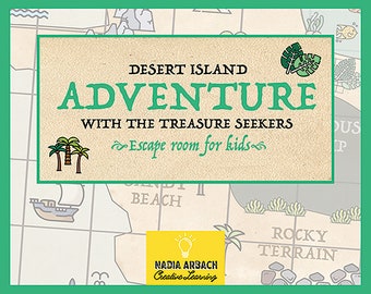 Escape Room Activity for Kids - Desert Island Adventure with the Treasure Seekers