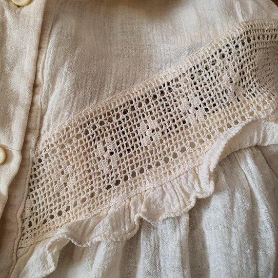 Victorian embroidery vintage old style shirt