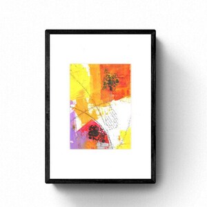 Original abstract artwork, small mural, wall art, original art, colorful painting, mixed media, collage, original painting