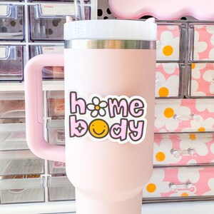 Home Body Positivity Sticker | mental health vinyl sticker | self care laptop sticker for her | cute waterproof sticker for water bottle