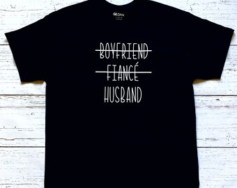 Man T Shirt, Verloofde T Shirt, Bruidegom T-shirt, Bruidegom Cadeau, Bachelor Gift, Echtgenoot Gift, Huwelijkscadeau