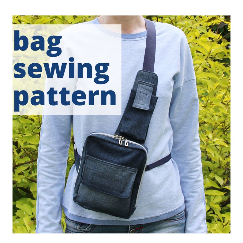 Sling Bag Sewing Pattern. Shoulder Bag Tutorial. Cell Phone Etsy