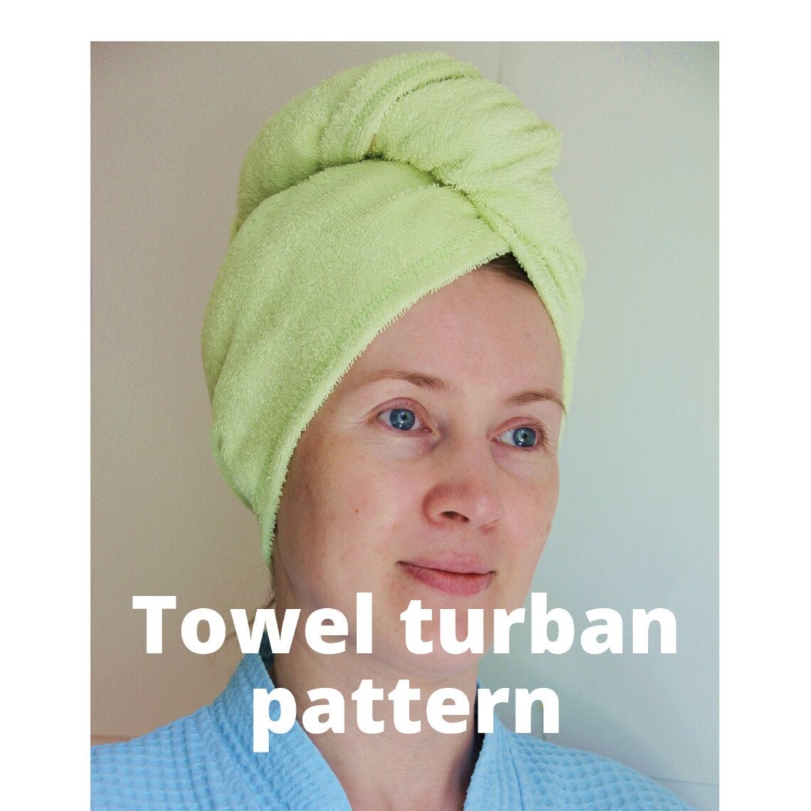 Head towel turban sewing pattern. Tutorial pdf Etsy
