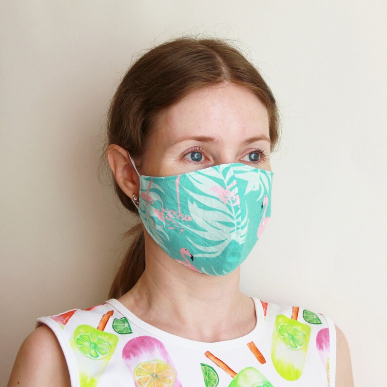 Diy face mask cotton. Adult face mask washable. Allergy face Etsy