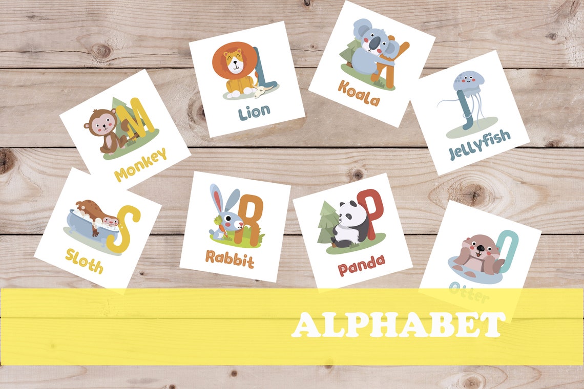 printable alphabet montessori cards for home studying etsy