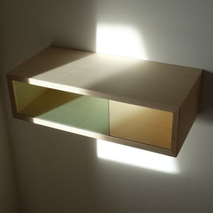 Floating bedside table Wall cabinet made of multiplex Bedside table image 1