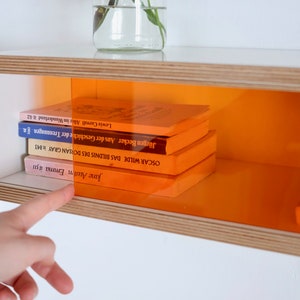 Floating bedside table Wall cabinet made of multiplex Bedside table image 5