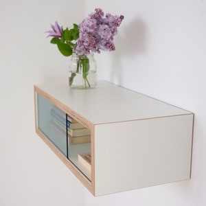 Floating bedside table Wall cabinet made of multiplex Bedside table image 6