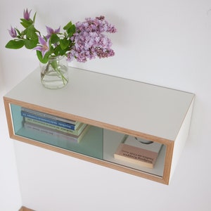 Floating bedside table Wall cabinet made of multiplex Bedside table image 4