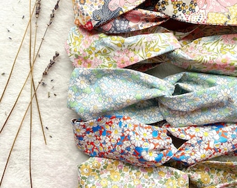 Liberty Print Headband, Twist Knot Headband, Womens Hair Accessories, Soft Elasticated Headband, Tana Lawn Headband, Hairband Women