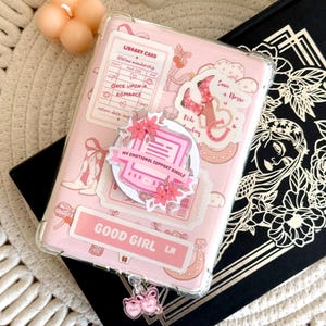 Floral Kindle Grip, Pink Coquette Kindle Holder, Kindle Accessories, Bookish Gifts for Readers, Booktok, Bookish Merch, Book Lover Gift