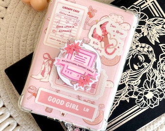 Floral Kindle Grip, Pink Coquette Kindle Holder, Kindle Accessories, Bookish Gifts for Readers, Booktok, Bookish Merch, Book Lover Gift