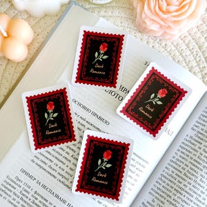 Dark Romance Stamp Book Sticker, Spicy Kindle Sticker, Smut Sticker, Kindle Accessories, Bookish Gifts for Readers, Bookish Merch, Book Club