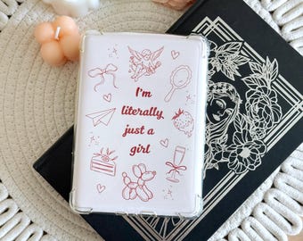 Coquette Kindle Insert for Clear Case, Cupid Cardstock Kobo & iPad Mini Skin, Kindle Accessories, Bookish Gifts for Readers and Bookworms