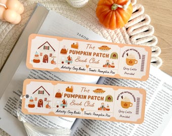Lesezeichen mit Quaste für den Herbst-Kürbis-Buchclub, Buchaccessoires, Geschenkideen für Leseratten und Bücherwürmer