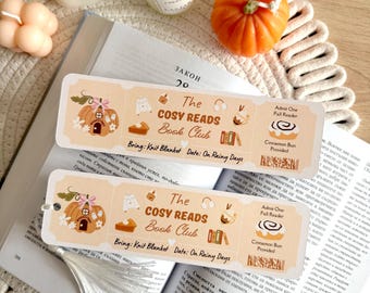 Lesezeichen mit Quaste für den Cozy Reads Buchclub-Eintritt, Buchaccessoires, Geschenkideen für Bücherwürmer