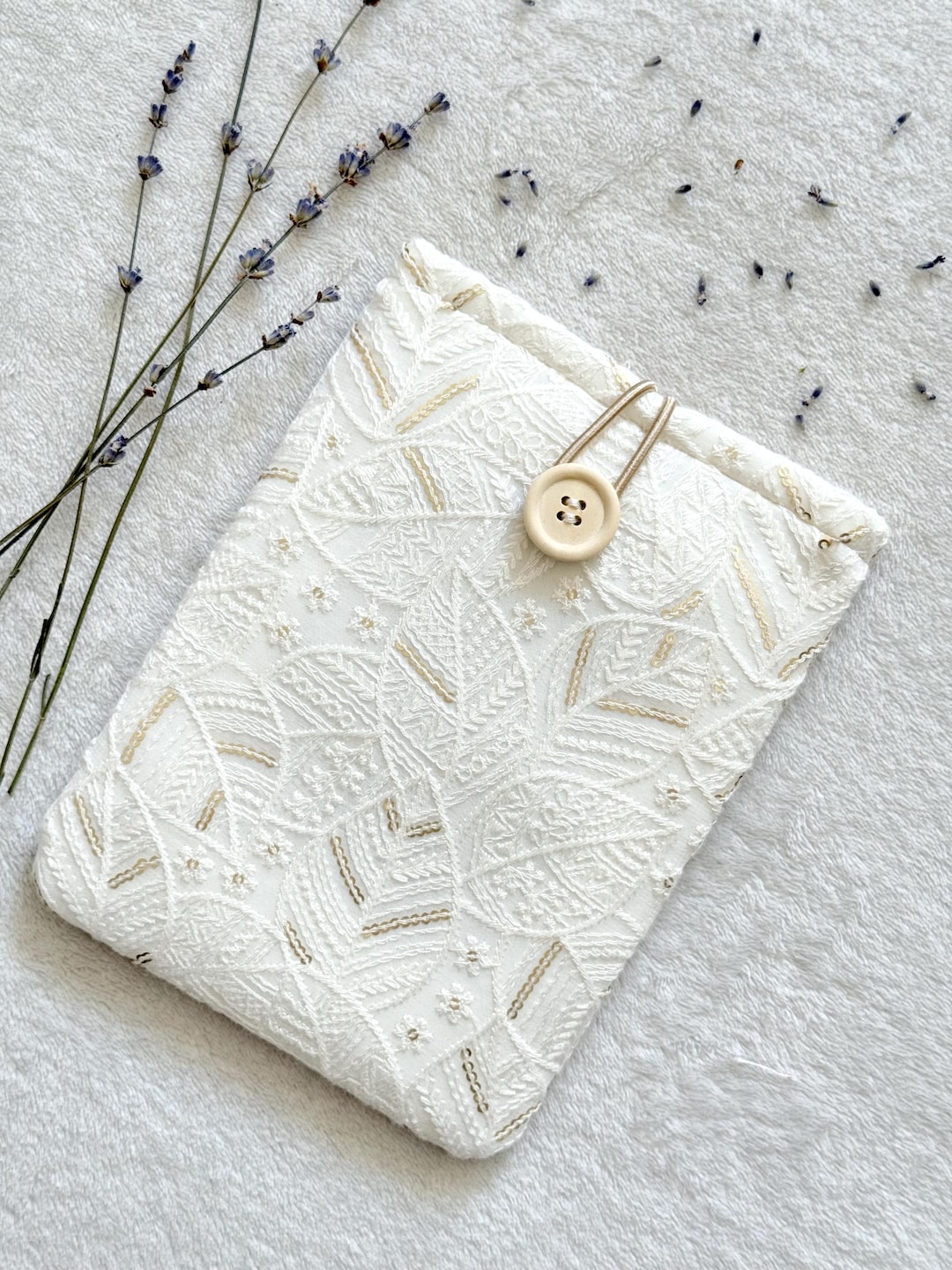 Embroidered Kindle Sleeve, Kindle Paperwhite and Scribe Case, Floral ...