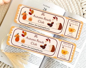 Lesezeichen mit Quaste für den Herbstlese-Buchclub, Buchaccessoires, Geschenkideen für Bücherwürmer