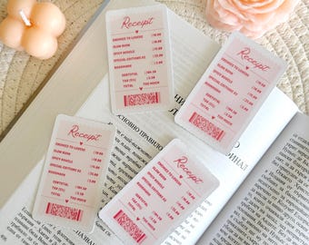 Receipt Book Sticker, Slow Burn Kindle Sticker, Enemies to Lovers Sticker, Kindle Accessories, Bookish Gifts for Readers, Bookish Merch