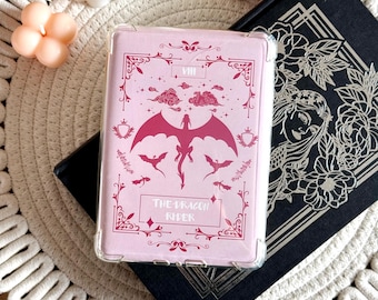 Dragon Kindle Insert for Clear Case, Romantasy Kindle Skin for Paperwhite Basic & Colorsoft, Kindle Accessories, Bookish Gifts for Readers