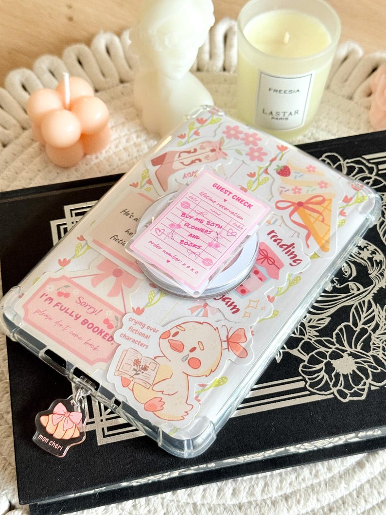 Magnetic Guest Check Kobo & Kindle Grip Holder, Kindle Accessories, Bookish Gifts for Readers, Bookish Decor and Merch image 3