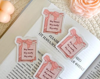 Very Demure Sticker, Book Sticker for Kindle and Laptop, Spicy Coquette Smut Sticker, Book & Kindle Accessories, Bookish Gifts for Readers