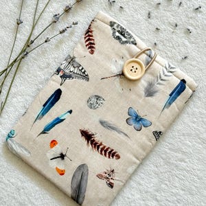 Kindle Paperwhite & Scribe Case, Padded Kindle Sleeve, Butterfly Ebook Cover, Bookish Gifts, Book Lover Accessories, Kindle Pouch for Reader