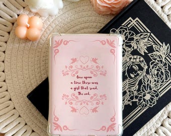 Once Upon A Time Kindle Insert for Clear Case, Coquette Cupid Kindle Skin, Kindle Cover, Kindle Accessories, Bookish Gifts for Readers