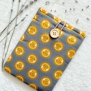Sun Kindle Sleeve, Kindle Paperwhite and Scribe Case, Padded Kindle Cover, Book & Kindle Accessories, Bookish Gifts for Readers