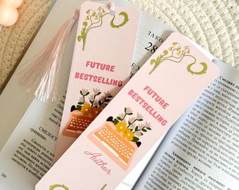 Future Author Bookmark with Tassel, Typewriter Bookmark, Book Accessories, Book Lover Gift, Book Page Holder, Bookish Gifts for Readers