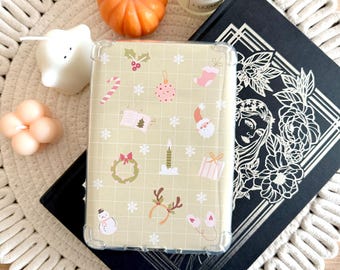Christmas Kindle Insert for Clear Case, Winter Cardstock Kobo & iPad Mini Skin, Kindle Accessories, Bookish Gifts for Readers and Bookworms