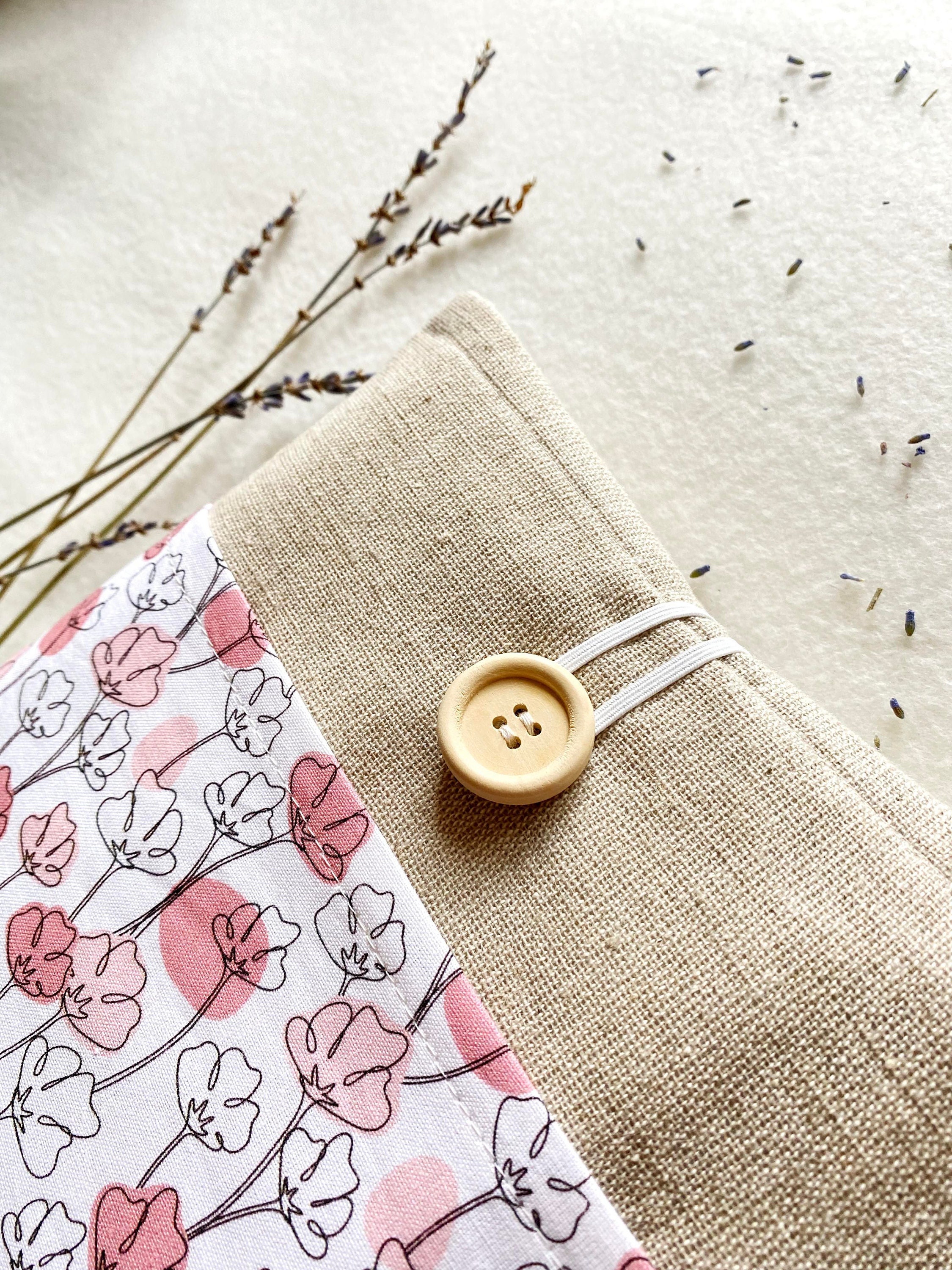 Couverture Livre Lavable Réutilisable Housse Livre Tissu Floral - Protection Lavable - Format Couverture Livre Lavable Réutilisable Housse Livre Tissu Floral - Protection Lavable - Format