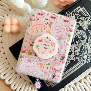 Magnetic Summer Kindle Grip, Coastal Beach Kindle Holder, Kindle Accessories, Bookish Gifts for Readers & Bookworms, Booktok, Bookish Merch