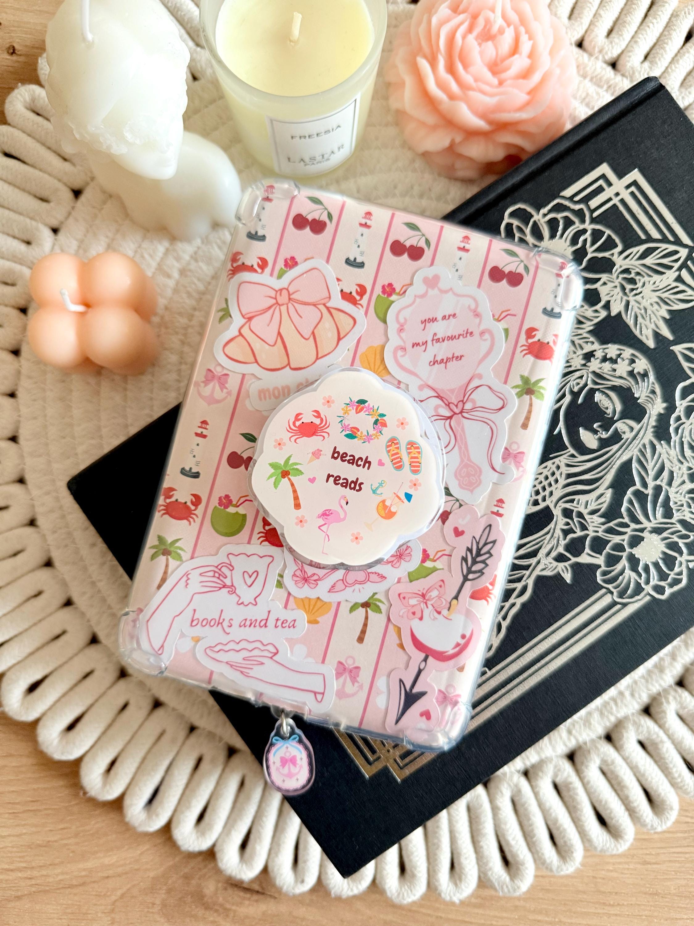 Magnetic Summer Kindle Grip, Coastal Beach Kindle Holder, Kindle Accessories, Bookish Gifts for Readers & Bookworms, Booktok, Bookish Merch