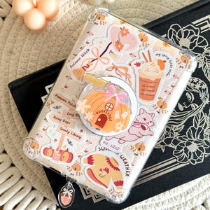 Magnetische pompoen Kobo- en Kindle-griphouder, bloemen herfst Kindle-accessoires, leesgrage cadeaus voor lezers, leesgrage decor en merchandise