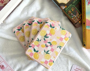 Summer Lemon Kindle Case, Kindle Cover with Hand Strap and Clear Back, Paperwhite 11th Gen & 12th Gen, Colorsoft, Basic, Kindle Accessories