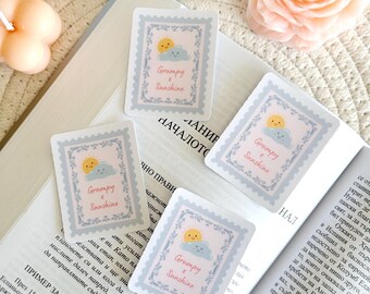 Pegatina para Kindle Grumpy x Sunshine, pegatina de libro de sellos, pegatina de Blue Romance, accesorios para Kindle, regalos literarios para lectores, artículos literarios