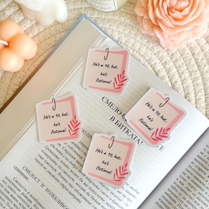 He’s A Ten But He’s Fictional Sticker, Floral Kindle Sticker, Reading Sticker, Kindle Accessories, Bookish Gifts for Readers, Bookish Merch