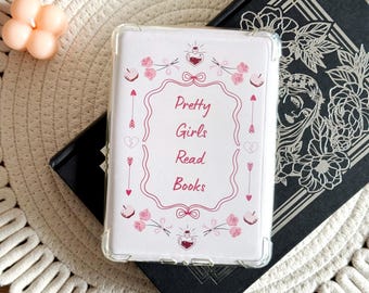 Coquette Kindle Insert for Clear Case, Floral Cardstock Kobo & iPad Mini Skin, Kindle Accessories, Bookish Gifts for Readers and Bookworms