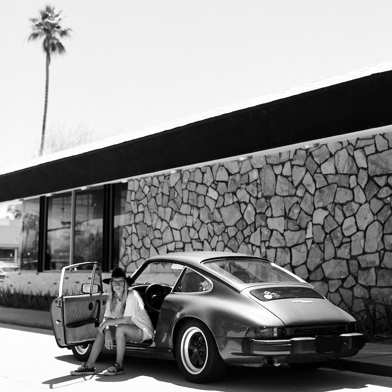 Porsche 911 Print Porsche Vintage Poster Black and White Etsy