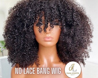 afro wig with fringe