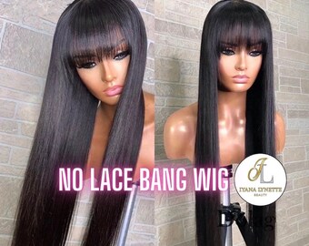 wigs with bangs cheap
