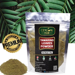 Organic Tamarind Leaf Powder: 100% Pure Ceylon Herbal Tea