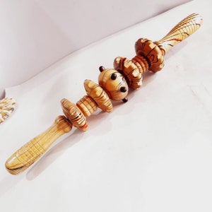 Wooden Roller Massager Maderotherapy Tool Anti Cellulite Blaster Massage Trigger