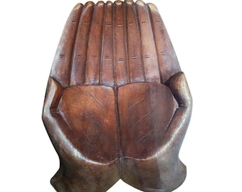 Hand Carved Wooden Polish Hands: Handmade Table Decor