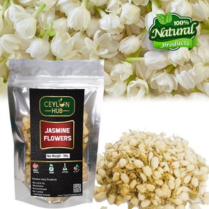 Dried Jasmine Flowers: Homegrown, Hand-Picked for Tea, Soap & Crafts